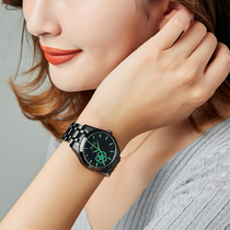 New Carolet Black Fine Steel Band Fully Automatic Mechanical Watch Ladies Watch Women Watch Fashion Business Casual Waterproof