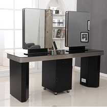 New barber four-sided mirror table Four-sided barber shop mirror table factory direct sales mirror