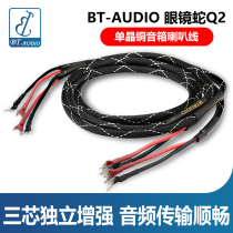 BT-AUDIO Cobra Q2 fever monocrystalline copper speaker HIFI Horn Cable amplifier audio cable