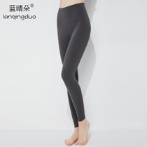 De velvet traceless warm pants grinding plush young men and women in the bottom wear slim thin plus velvet modal trousers