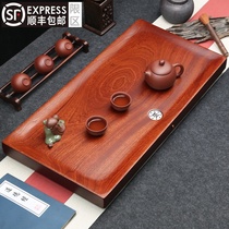 Whole African rosewood tea tray Solid wood tea table Simple Mahogany household tea sea large drainage Kung Fu small tea set