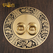 New Chinese antique round Cabinet handle furniture pure copper accessories shoe cabinet door all copper retro handle