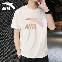 Anta short-sleeved t-shirt mens summer mens clothing 2021 new round neck official website casual sportswear half-sleeved mens t-shirt