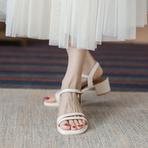 Sandal womens summer with 2022 new fashion ladies in the late evening with a pair of cingulate and fairy windy toe-to-toe shoes