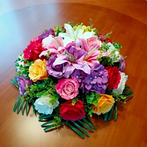 Table flower countertop placement simulation flower welcome flower ball turntable decoration Flower Hotel restaurant table flower round table flower