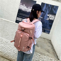 Korean version of the shoulder travel bag womens short-distance hand luggage bag travel bag Shoes sports fitness bag shoulder travel bag