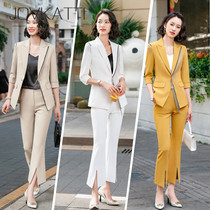 High-end professional suit female 2021 New temperament hotel lobby manager overalls beauty salon fashion tooling tide