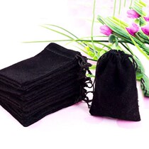 useful 2016 hot jewelry gift bag dark black velvet pouch gif
