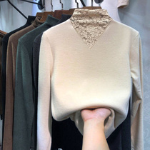 Brand discount store counter mall withdrawal womens clothing cut clearance price spring and autumn double-sided de velvet base shirt