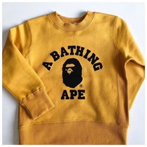 Japanese Tide brand bape childrens clothing Spring and Autumn Winter cotton coat apes head mens and womens letter printing long sleeve sweater