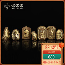 (Auspicious Brand) Muzhisen Vietnam Nha Trang Natural Soft Silk Old Material Agarwood Pendant Gold Necklace Pure Gold 990