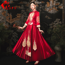 Xiuhe clothing 2021 New Bride wedding Chinese wedding dress out of the cabinet clothing toast Chinese style wedding dress Xiuhe