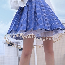 jk safety pants skirt braces pumpkin pants anti-gloss lace jk leggings womens spring and autumn thin hem small stars