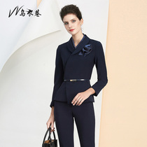 Socialite temperament suit set home consultant stewardess overalls business ol slim fitting dress professional pants overalls