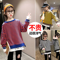 9 girls sweatshirt loose 6 blouses 11 Spring and autumn clothes 10 CUHK Tong 14 womens clothing 12-15 years 13 Girls aged 8