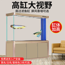 Sensen fish tank living room large and medium aquarium 1 2 1 5 meters super white filter ecological goldfish tank screen H2Y6