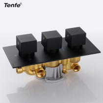 Ding Fei Enter the wall incubator copper control valve Cold and heat constant temperature valve vertical large flow control valve