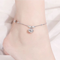 Ankle chain bell sound beads ancient style sexy retro 925 sterling silver Palace Bell girl