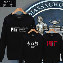 American Ivy University of MIT MIT MIT Clothes Round Collar Thin clothing Men and women headsets Long sleeves