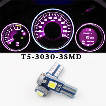 LED car instrument light High bright instrument panel indicator light colorful center control light 3030-3SMD T5 background light