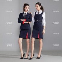 Flight Attendant Uniform Professional Suit Suit Woman Temperament Body Machia Jacket Dresses Jewelry Store Beauty Salon