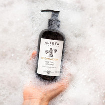 alteya otu rose finish gel 250ml mild and low bubbles washed face milk USDA Organic wash clean