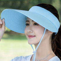 Eyebrow Beach Hat Sky Sun Hat UV Proof Outdoor Women's Sun Hat in Summer Cycling Sunshade Hat