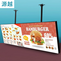 Borderless ordering light box kfc burger milk tea shop bar decoration menu display card ceiling led billboard