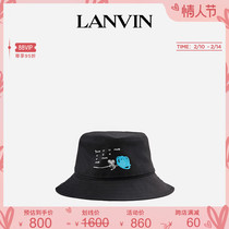 LANVIN Langfan official flagship store Emotion series classic rose pattern fisherman hat