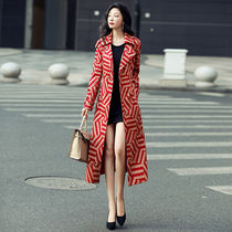 This year popular trench coat women 2020 new autumn long knee fashion temperament Korean version of small man coat