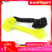 Dry powder fire extinguisher accessories 4KG 8KG plastic tie strap black yellow fluorescent green belt 100