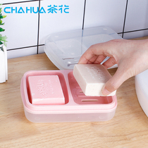 Camellia light waterproof soap box plastic products soap box with lid drain soap box