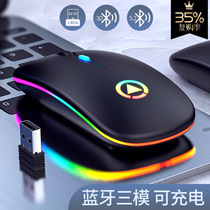 Wireless mouse rechargeable Bluetooth mute boys and girls Universal Home Office game keyboard small set Portable