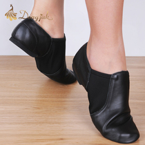 Leather dance shoes soft bottom womens training shoes children adult jazz dance shoes boots body shoes cat claw shoes ballet shoes