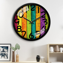 Mormon personality fashion wall clock Living room bedroom creative modern simple mute large clock Quartz clock watch wall clock