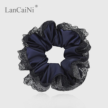 Coliform floral headdress Hairband head rope Korea pony-tailed Lace cloth Ring Ball hair accessories hair rope rubber band headwear