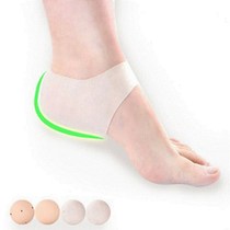 Heel dry cracked socks with silicone heel protective cover for heel pain men and women