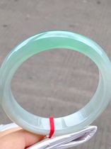 Princess Imperial Concubine girl Wangfu with certificate Myanmar A cargo Jade Yang green flower hibiscus Jade fine bracelet group purchase