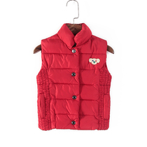 Australian brand autumn and winter clothes counter to withdraw the cabinet girls Big Red warm cotton vest little girl childrens vest 19151