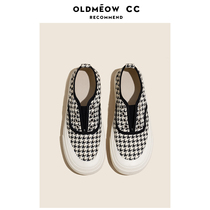 Old meow Shop No shoes Rope Thousands Birds Gaggle Shoes Women 2022 New Spring Autumn Thick Bottom Sails Shoes Women Cookies Shoes