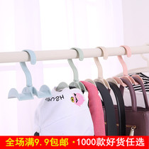 Hook wardrobe scarf Silk scarf pylons Wall hanging rotatable hanging bag rack Hanging bag hook Creative bag belt storage rack