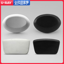 Hotel bath Silicone bathtub pillow Waterproof accessories Bathtub with suction cup Universal neck elastic massage backrest pillow