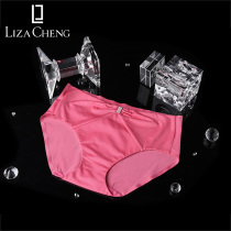 Liza Cheng diamond jewelry series glossy no trace net color middle waist breifs thin ice silk underwear L29891