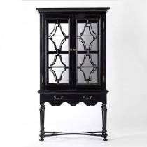 JSM JSM neoclassical display cabinet idyllic modern foyer decoration locker American black wine Cabinet sideboard