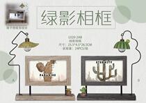 Creative Iron Art Photo Frame Retro Home Goods Swing with small night light frame students