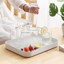 Tea tray Household cup storage tray Desktop cup drain tray Small cup tray Light luxury cup storage tray