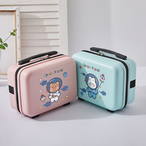 women's portable suitcase makeup small box bag 14 inch cartoon cute animation cipher box lightweight mini storage box