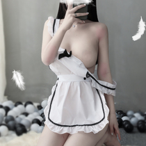 Erotic lingerie hot sexy maid uniform temptation teasing passion suit midnight glamour bed flirting jx