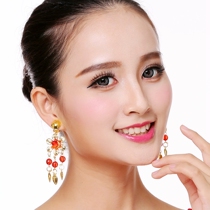 New adult children dance show accessories Jewelry drop earrings Belly dance earrings Special Indian dance earrings