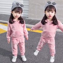 Baby spring girls Net red suit 0 foreign childrens clothing 1 sweater 2 children Spring and Autumn Princess 3 years old baby clothes
